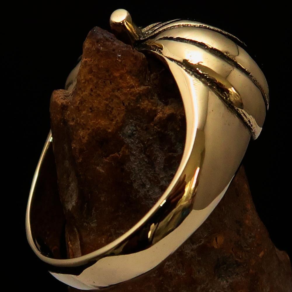 Excellent crafted Halloween Men's Pumpkin Ring - Solid Brass
